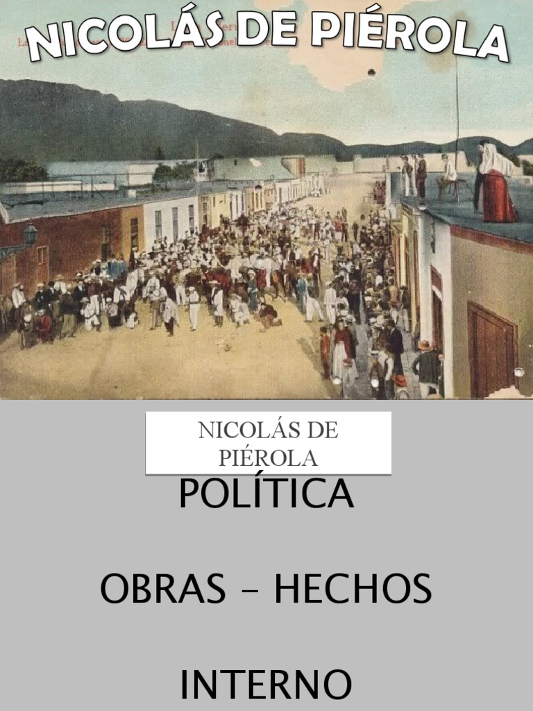 Obras y Política de Nicolás Piérola | PDF | América del Sur | Perú