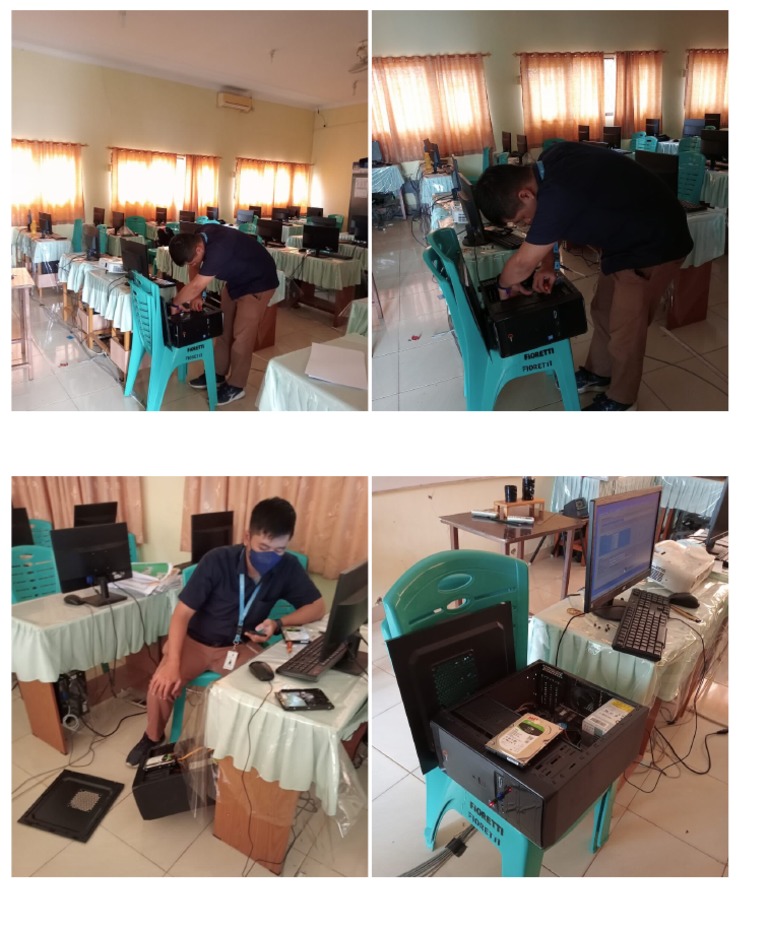 Foto perbaikan ruang lab komputer | PDF