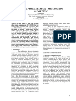 Single Phase Statcom - Its Control Algorthim: Linju Jose