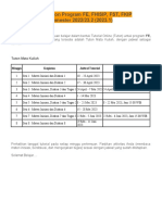 Jadwal Tuton Program FE