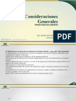 Estructuras de concreto: Consideraciones generales