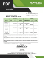 Cotización Rentex Héctor V