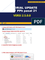 TUTORIAL UPDATE eSPT PPH Pasal 21 2.5