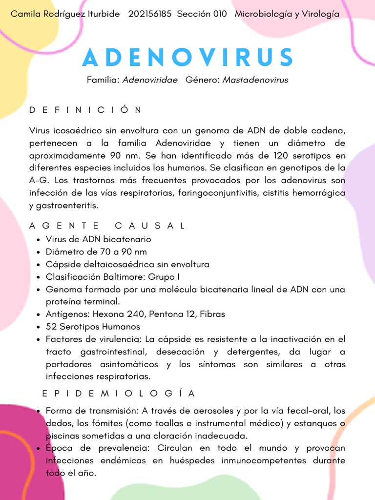 Adenovirus | PDF | Adenoviridae | Enfermedades y trastornos