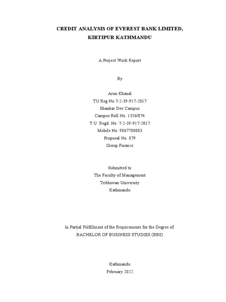 credit-analysis-of-everest-bank-limited-pdf-loans-banks