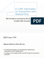 BIR Form 1709 Presentation - 03022022