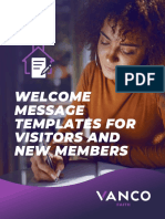 Welcome Message Templates