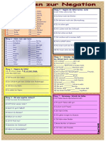 Ubungen Zur Negation Mit Losung Arbeitsblatter 35592