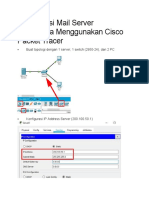 Konfigurasi Mail Server Sederhana Menggunakan Cisco Packet Tracer