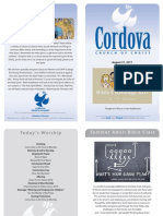 Cordova Church of Christ Bulletin August 21 2011