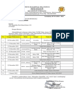 Surat Pemberitahuan Kegiatan Bulan November - Desember 2022 SD Sinar Harapan