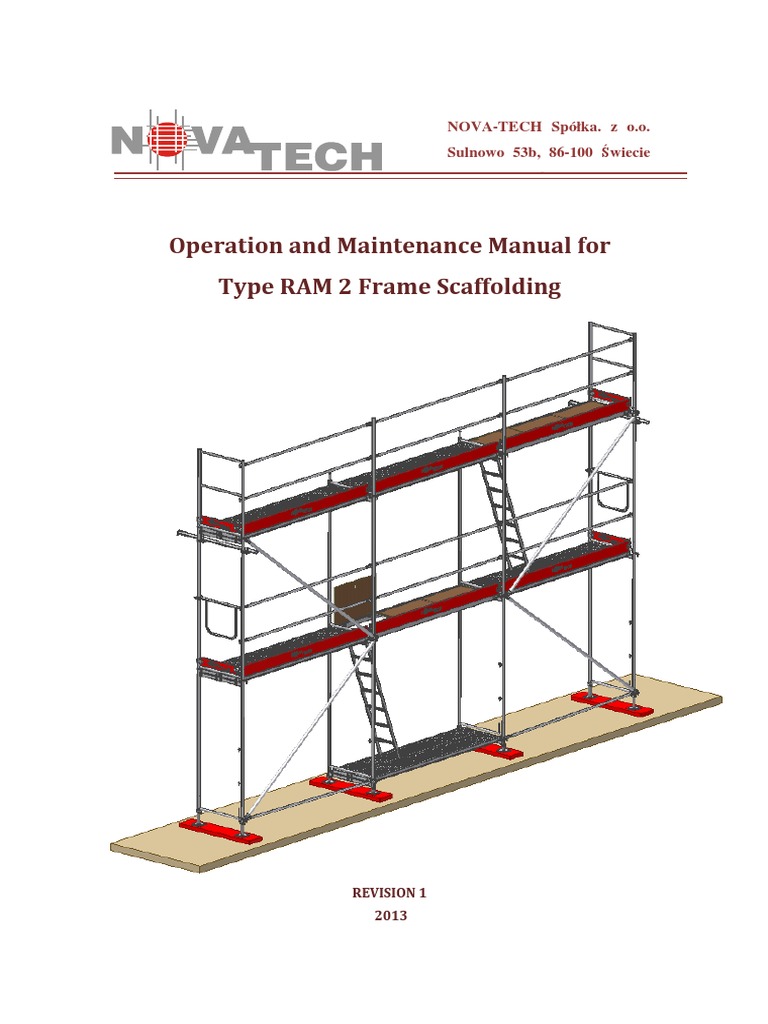 Operation and Maintenance Manual - RAM2 | PDF | Scaffolding ...