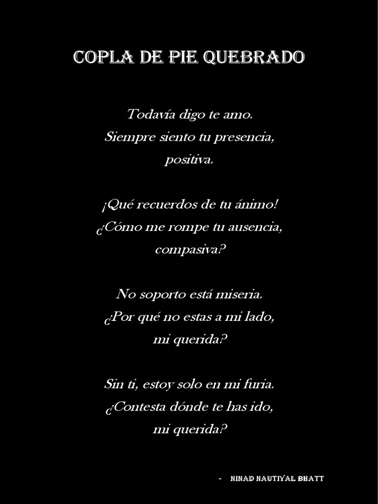 Copla de Pie Quebrado PDF