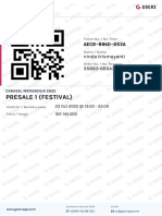 (Event Ticket) PRESALE 1 (FESTIVAL) - CARASEL MERASENJA 2022 - 1 35883-6B5A7-783