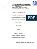 Determinación de la potencia eléctrica y factor de potencia en un circuito