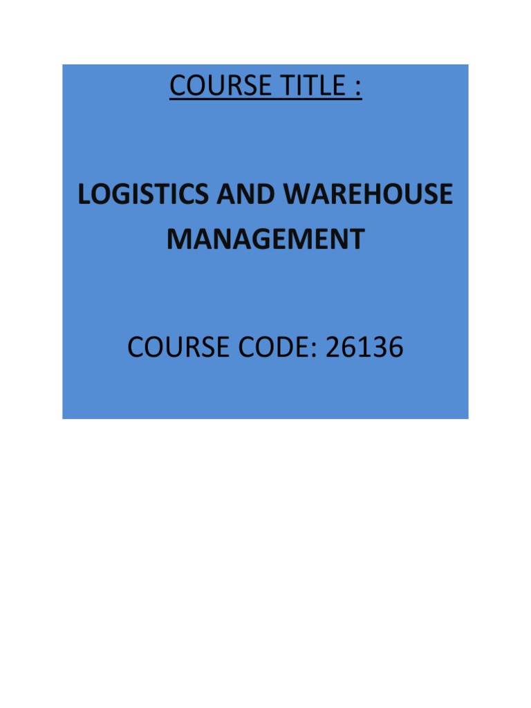 Unit 2 - Warehousing | PDF | Warehouse | Value Added Tax