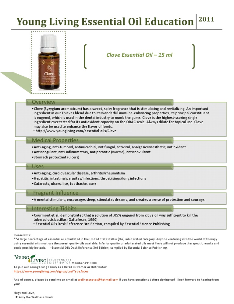Clove Essential Oil Education