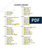 Callan For Business - Exercises