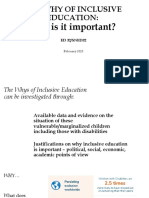WHY OF INCLUSIVE EDUCATION - Presentation