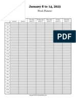 WorksheetWorks Hourly Week Planner 1