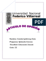 Articulo de Opinión-Gutierrez Leon