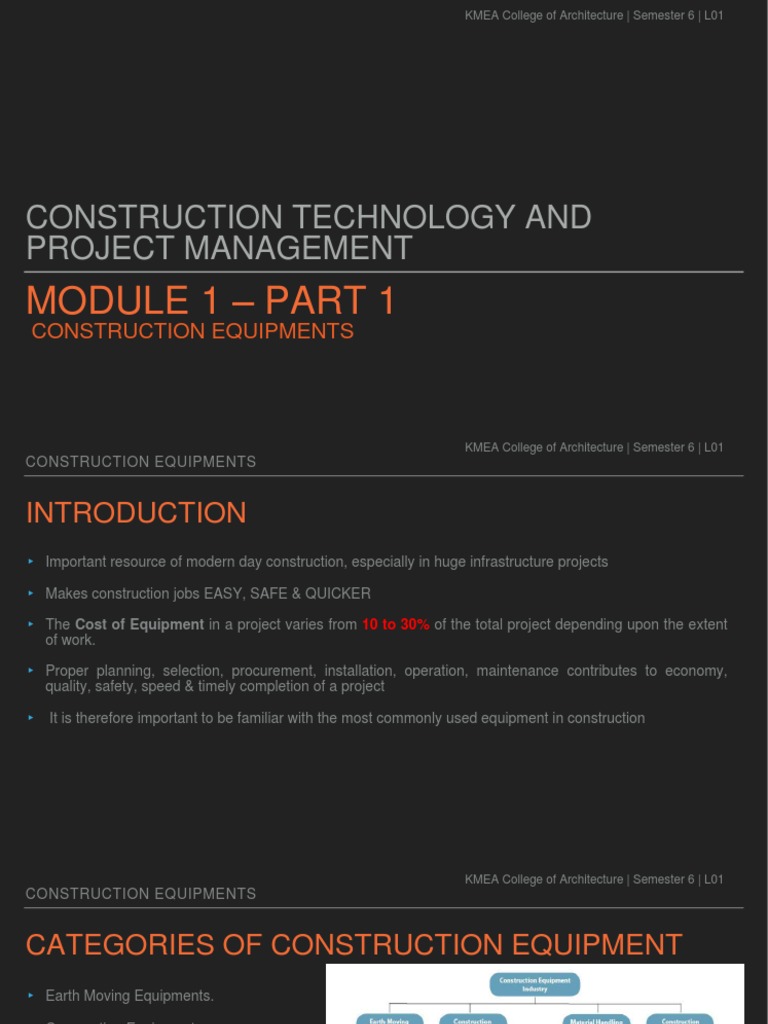 Overview of Construction Equipment | PDF | Deep Foundation | Crane ...