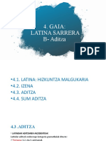 Gaia B. Azalpena - Aditza+ Ariketak