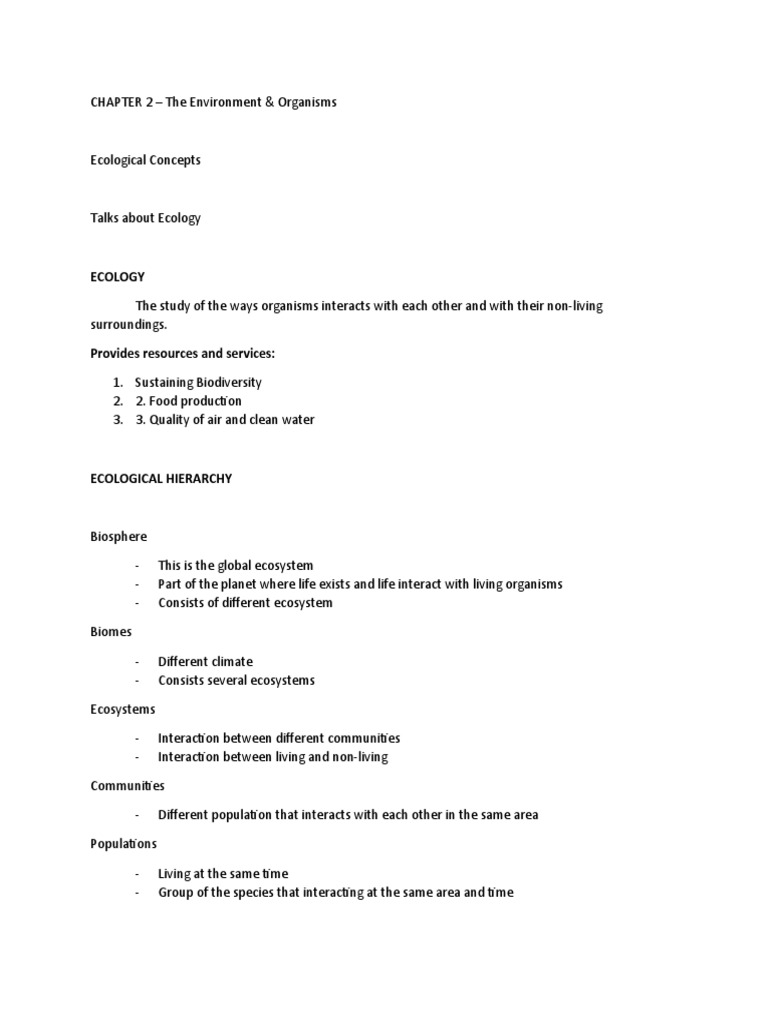Ecology: Interactions of Organisms | PDF | Ecosystem | Ecology