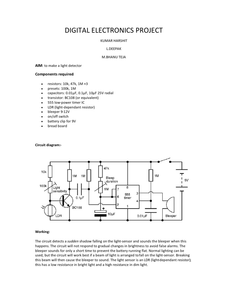 Digital Electronics Project | PDF