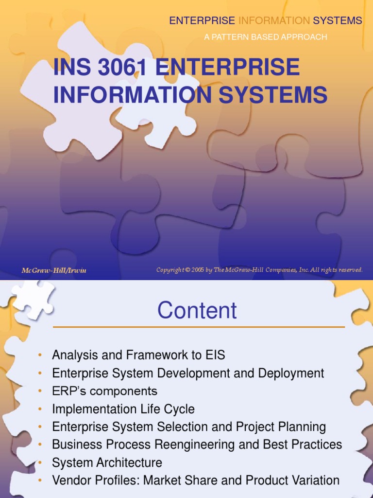 Topic 1 - An Introduction To Integrated Enterprise Information Systems ...