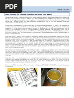Galley Hygiene and Safety Guidelines | PDF | Hygiene | Food Safety