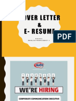 Cover Letter & E-Resume Template for Job Application