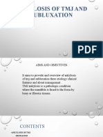 Ankylosis of TMJ and Subluxation