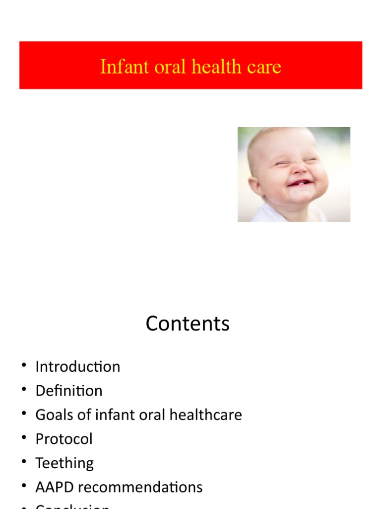 Infant Oral Health Care PDF