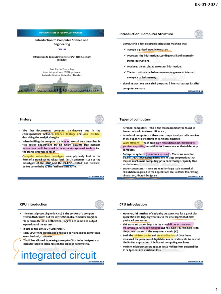 Computer Structure | PDF | Central Processing Unit | Computer Data Storage
