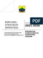 Renstra Tahun 2021 2026 Kecamatan Campakamulya