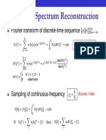 Frequency Spectrum Reconstruction