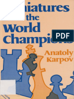 Miniatures From The World Champions (1985) by Anatoly Karpov