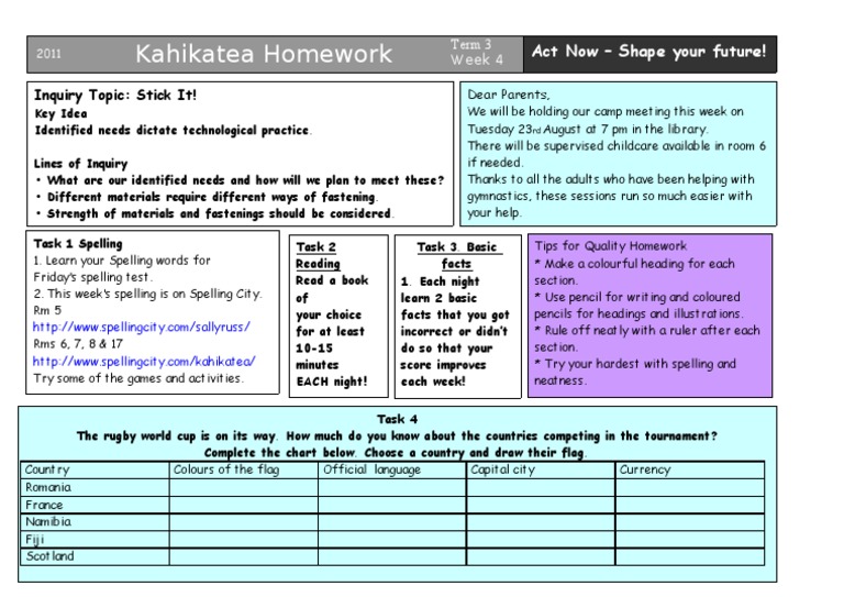 Homework Term 3 Week 4 | PDF