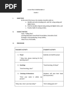 Grade 1 Lesson Plan: Telling Time | PDF | Clock | Time
