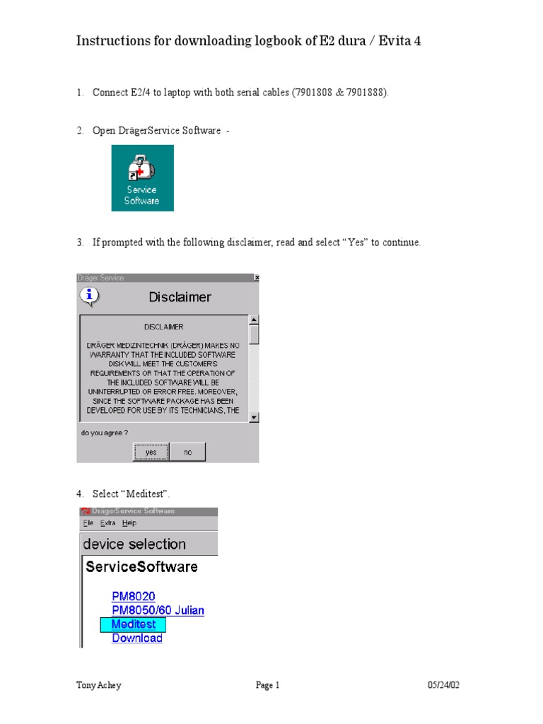 Logbook Download Guide for E2/E4 | PDF | Computer File | Software ...