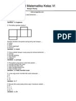 Soal Online Matematika Kelas 6 Bangun Ruang