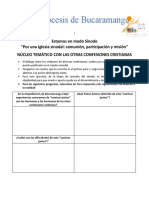 Ficha 10 Núcleo Temático Con Las Otras Confesiones Cristianas