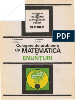 Culegere de Probleme de Matematica. Olimpiade Scolare Cls.5-8. Enunturi Si Indicatii Vol.1 - C. Carbunaru Et Al (1990)