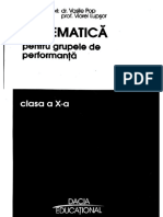 Matematică pentru grupele de performanță. Clasa a X-a