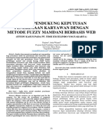 03 - Sistem Pendukung Keputusan Dengan Metode Fuzzy Mamdani Berbasis WEB (Study Kasus PT. Time Excelindo Yogyakarta)