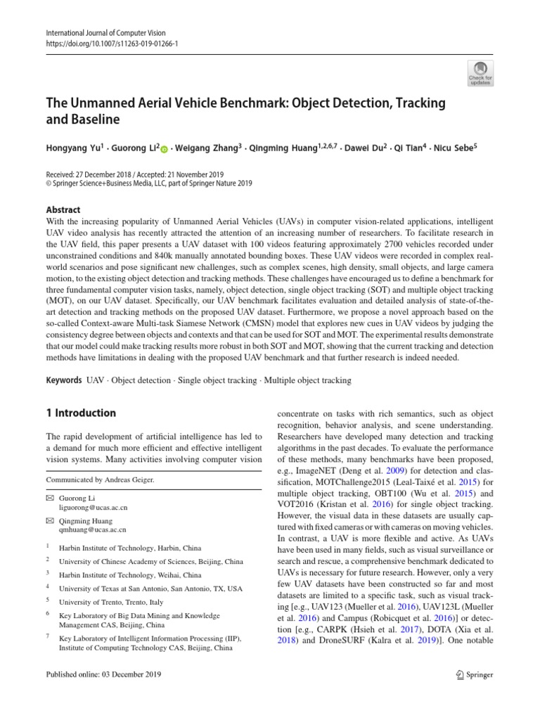 08 (2020) Yu Li The Unmanned Aerial Vehicle Benchmark Object
