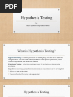 Hypothesis Testing Revised