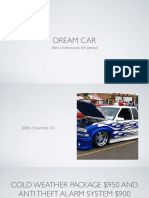 Dream Car: Alex Underwood, 6th Period