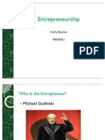 Entrepreneurship Presentation - Michael Gudinski Final